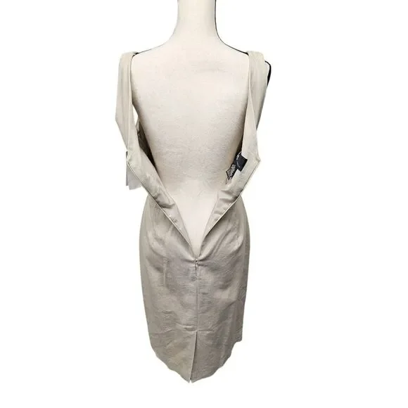 Vintage KS Coll Womens Linen Blend Dress Size 10 Old Money Classic Office - Picture 6 of 11